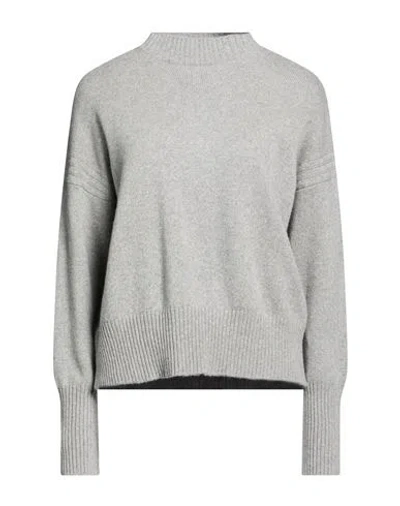 Daniele Fiesoli Collezione N_01 Woman Turtleneck Grey Size S Cashmere In Gray
