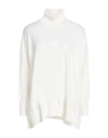 Daniele Fiesoli Collezione N_01 Woman Turtleneck Ivory Size S Merino Wool