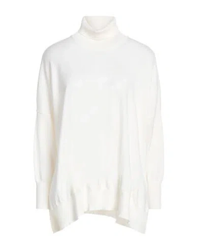 Daniele Fiesoli Collezione N_01 Woman Turtleneck Ivory Size S Merino Wool