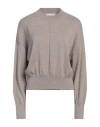 Daniele Fiesoli Collezione N_01 Woman Turtleneck Taupe Size S Merino Wool