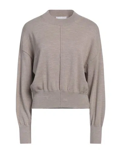 Daniele Fiesoli Collezione N_01 Woman Turtleneck Taupe Size S Merino Wool