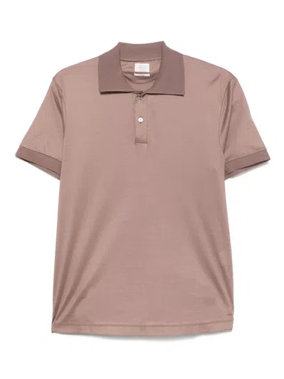 Daniele Fiesoli Cotton Polo Shirt In Brown