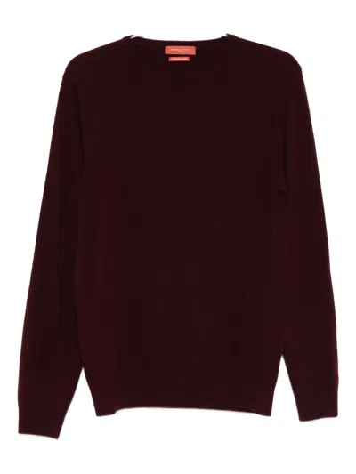 Daniele Fiesoli Crew-neck Long-sleeve Sweater In Red