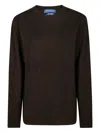 Daniele Fiesoli Crew-neck Long-sleeved Sweater In Brown