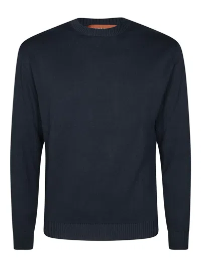 Daniele Fiesoli Crew Neck Sweater In 蓝色