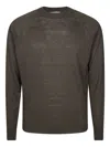 Daniele Fiesoli Girocollo M. Lunga Lino Cotone In Brown
