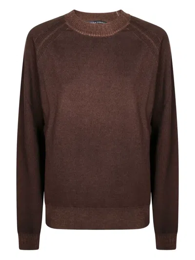 Daniele Fiesoli Crew-neck Sweater In Brown