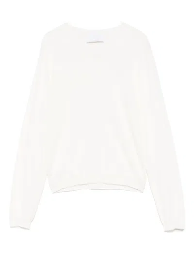 Daniele Fiesoli Crew Neck Sweater In 白色