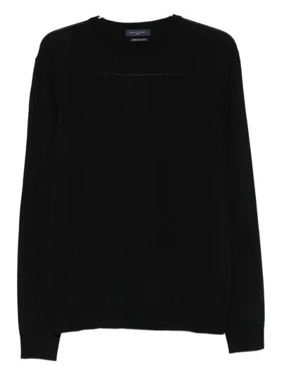 Daniele Fiesoli Crew-neck Wool Sweater In Black