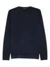 Daniele Fiesoli Crew-neck Wool Sweater In Black