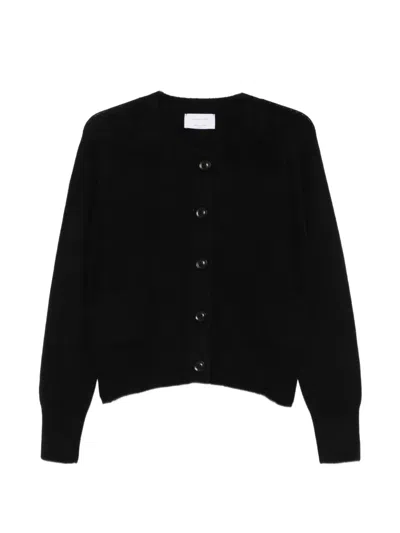 Daniele Fiesoli Crew-neck Button-up Cardigan In Black