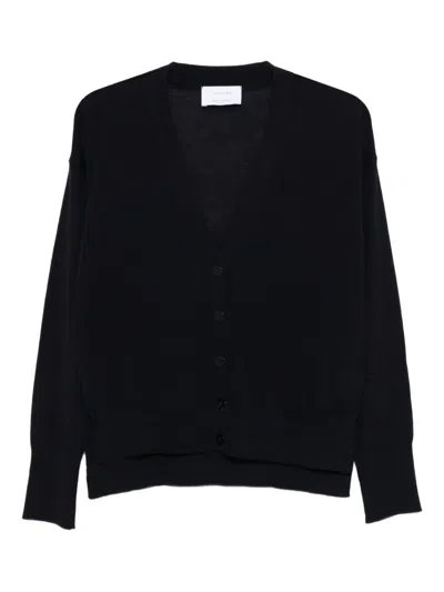 Daniele Fiesoli Fine-knit Button-up Cardigan In Black