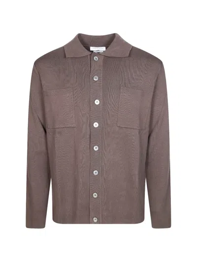 Daniele Fiesoli Fine-knit Cardigan In Brown