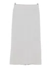 Daniele Fiesoli Fine-knit Midi Skirt In Gray