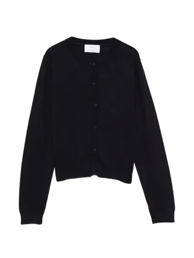 Daniele Fiesoli Fine-knit Button-up Cardigan In Black