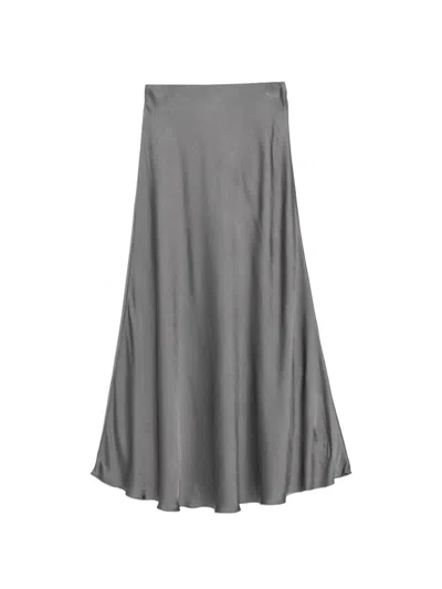 Daniele Fiesoli Flared Maxi Skirt In Gray