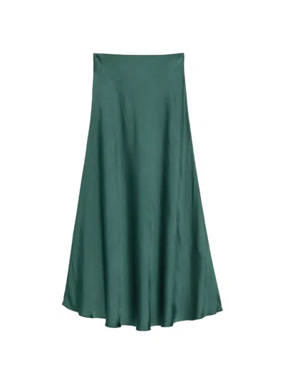 Daniele Fiesoli Flared Maxi Skirt In Green