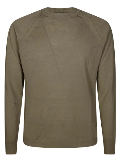 Daniele Fiesoli Girocollo M. Lunga Lino Cotone In Gray