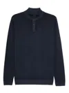 Daniele Fiesoli Henley Button Polo Shirt In Blue