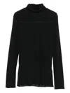 Daniele Fiesoli High-neck Long-sleeve Top In Black