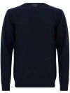 Daniele Fiesoli Wool And Cashmere Crewneck Sweater In Blue