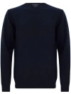 Daniele Fiesoli Wool And Cashmere Crewneck Sweater In Blue