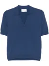 Daniele Fiesoli Fine-knit Polo Shirt In Blue