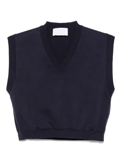 Daniele Fiesoli Knitted Vest In Blue