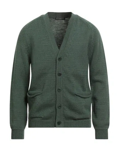Daniele Fiesoli Lab Man Cardigan Green Size L Merino Wool