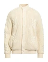 Daniele Fiesoli Lab Man Jacket Ivory Size L Merino Wool
