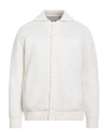 Daniele Fiesoli Lab Man Jacket White Size L Merino Wool, Cashmere