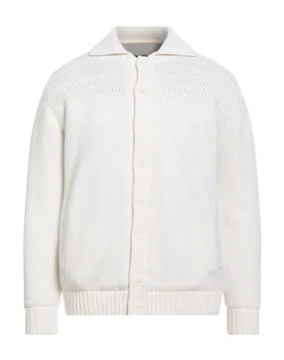 Daniele Fiesoli Lab Man Jacket White Size L Merino Wool, Cashmere