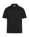 Daniele Fiesoli Lab Man Polo Shirt Black Size S Linen, Elastane