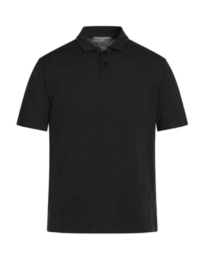 Daniele Fiesoli Lab Man Polo Shirt Black Size S Linen, Elastane
