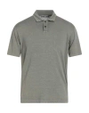 Daniele Fiesoli Lab Man Polo Shirt Military Green Size M Linen, Elastane In Green