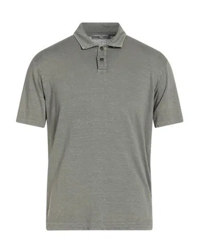 Daniele Fiesoli Lab Man Polo Shirt Military Green Size M Linen, Elastane