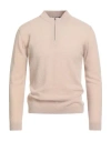 Daniele Fiesoli Lab Man Sweater Beige Size M Merino Wool, Polyester, Cashmere