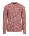 Daniele Fiesoli Lab Man Sweater Burgundy Size L Wool, Recycled Nylon, Baby Alpaca Wool