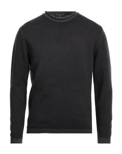 Daniele Fiesoli Lab Man Sweater Charcoal Size L Merino Wool, Cashmere