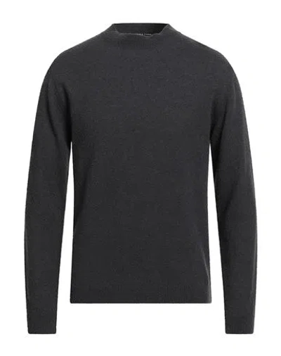 Daniele Fiesoli Lab Man Sweater Charcoal Size L Merino Wool, Polyamide, Cashmere