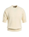 Daniele Fiesoli Lab Man Sweater Cream Size S Virgin Wool, Cashmere In White