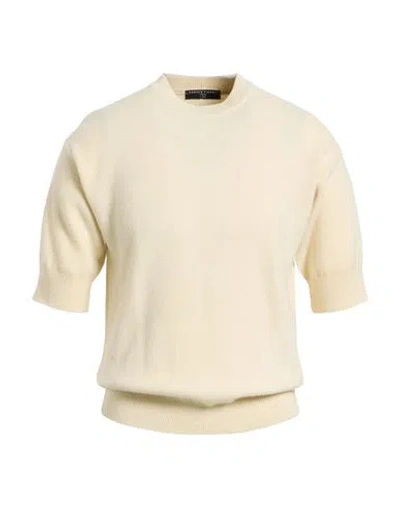 Daniele Fiesoli Lab Man Sweater Cream Size S Virgin Wool, Cashmere In White