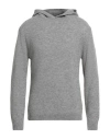 Daniele Fiesoli Lab Man Sweater Grey Size L Merino Wool, Polyamide, Cashmere