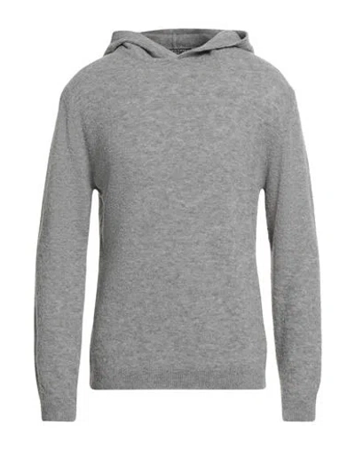 Daniele Fiesoli Lab Man Sweater Grey Size L Merino Wool, Polyamide, Cashmere