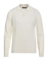 Daniele Fiesoli Lab Man Sweater Ivory Size L Merino Wool, Cashmere In Neutral