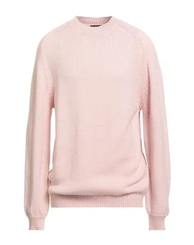 Daniele Fiesoli Lab Man Sweater Light Pink Size L Merino Wool