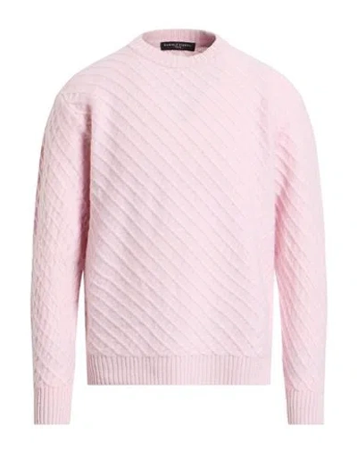 Daniele Fiesoli Lab Man Sweater Light Pink Size L Merino Wool, Cashmere