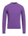 Daniele Fiesoli Lab Man Sweater Mauve Size S Merino Wool, Polyamide, Cashmere