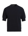 Daniele Fiesoli Lab Man Sweater Midnight Blue Size S Virgin Wool, Cashmere In Blue