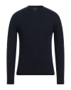 Daniele Fiesoli Lab Man Sweater Navy Size L Merino Wool, Polyamide, Cashmere